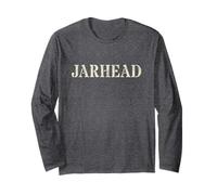 Vintage JARHEAD Proud Corp Military Armed Forces Day Dad Gag Long Sleeve T-Shirt