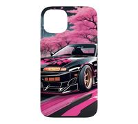 Vintage JDM Drift Racing Car Sakura Blossom Tokyo Street Case for iPhone 13