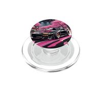 Vintage JDM Drift Racing Car Sakura Blossom Tokyo Street PopSockets PopGrip for MagSafe