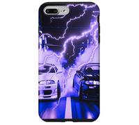 Vintage JDM Drift Racing Cars Tokyo Lightning Night Scene Case for iPhone 7 Plus/8 Plus
