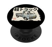 Vintage JDM Kei Truck Cat Drift Art PopSockets Adhesive PopGrip