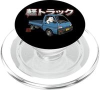Vintage JDM Kei Truck Cat Drift Art PopSockets PopGrip for MagSafe