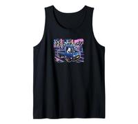 Vintage JDM Kei Truck Cat Drift Art Tank Top