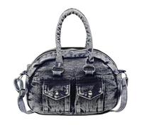 Vintage Jeans Motorcycle Styles Crossbody Bag Multi Pocket Shoulder Bags Practical Handbag For Travel Or Daily Commute Retro Motorcycle Crossbody Bag