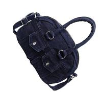 Vintage Jeans Motorcycle Styles Crossbody Bag Multi Pocket Shoulder Bags Practical Handbag For Travel Or Daily Commute Retro Motorcycle Crossbody Bag