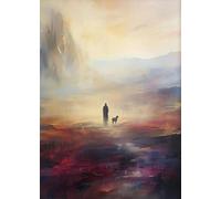 Vintage Jesus With Lost Sheep Canvas Painting Wall Art Jesus Leaves Poster Prints Christian For Living Room Religion Home Decor A17 30X40Cm Unframed