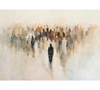 Vintage Jesus With Lost Sheep Canvas Painting Wall Art Jesus Leaves Poster Prints Christian For Living Room Religion Home Decor A20 40X50Cm Unframed