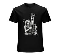 Vintage Jimmy Page T-Shirt Printed Tee Men Top Black XXL