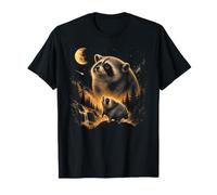 Vintage Jimothy Raccoon Seattle Feral Legend Retro Moon T-Shirt