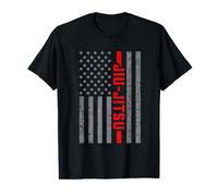 Vintage Jiu-Jitsu American Flag MMA Trainer for Men Value Graphic T-Shirt
