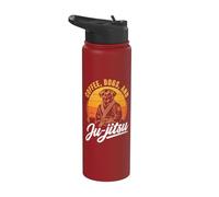 Vintage Jiu Jitsu Fighter BJJ Stainless Steel Insulated Water Bottle