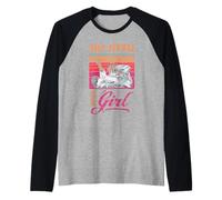 Vintage Jiu Jitsu Girl - Retro BJJ Women Raglan Baseball Tee
