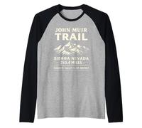 Vintage John Muir Trail Outdoor California Hiking John Muir Raglan Baseball Tee