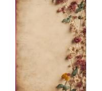 Vintage Journal Notes - writing journal -90GMS Ruler Paperback