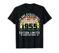 Vintage July 1955 70th Anniversary Gift for Men T-Shirt