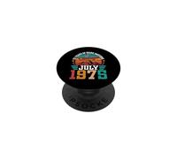 Vintage July 1975 Happy 51 Years Of Being Awesome Birthday PopSockets Adhesive PopGrip