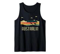 Vintage Jump Kangaroo Australia Day Australian Tank Top