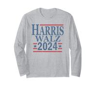 Vintage Kamala Harris Tim Walz 2024 Long Sleeve T-Shirt