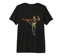 Vintage Karateka Drawing Karate Lover Premium T-Shirt