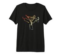 Vintage Karateka Sketch Self-Defense Premium T-Shirt