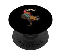 Vintage Kauai Chicken Rooster Garden of Isle PopSockets Adhesive PopGrip