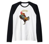 Vintage Kauai Chicken Rooster Garden of Isle Raglan Baseball Tee