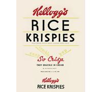 Vintage Kelloggs "Rice Krispies Canvas Print, Multi-Colour, 60 x 80 cm