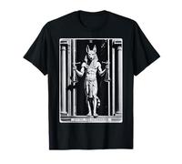 Vintage Kemetic Tarot Card Ancient Egypt Egyptian God Anubis T-Shirt