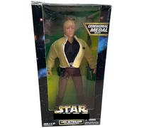 Vintage Kenner 1997 Star Action Collection Wars Rebel Alliance Luke Skywalker In Ceremonial Gear 12 Inch Fully Poseable Action Figure, Complete with accessories - Factory Sealed Shop Stock Room Find