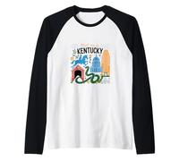 Vintage Kentucky Graphic Men Women Kentucky Graphic Raglan Baseball Tee