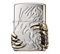 Vintage Kerosene Lighters Cool Dragon Claw Relief Soft Flame Trench Lighters for Collection Decorative Gift (Gold)