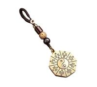 Vintage keychain, Five Elements Eight Trigrams Yin Yang Pendant Keychain Card