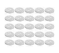 Vintage Keyhole Cover Plate Iron Oval 25pcs for Drawers and Desks