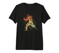 Vintage Kickboxer One Line Drawing Premium T-Shirt