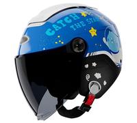Vintage Kids 3/4 Motorcycle Half Helmet Retro Toddler Open Face Scooter Bicycle Child Boys Girls Dirt-Bike Go-Kart Moped ATV for 2-14 Years Old,ECE Approved 6,52~57cm