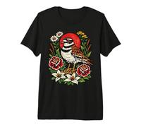 Vintage Killdeer Bird Tattoo Style Birdwatching Design Premium T-Shirt
