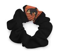 Vintage Killer Whale 80s Women's Hair Ties Elastic Scrunchies Silk Like Scrunchy Accessories for Sleep