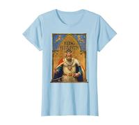 Vintage King Arthur Tshirt Sir Lancelot Excalibur Sword T-Shirt, Women, Baby Blue, Medium