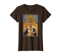 Vintage King Arthur Tshirt Sir Lancelot Excalibur Sword T-Shirt, Women, Brown, X-Large