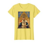 Vintage King Arthur Tshirt Sir Lancelot Excalibur Sword T-Shirt, Women, Lemon Yellow, X-Small