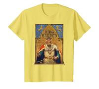 Vintage King Arthur Tshirt Sir Lancelot Excalibur Sword T-Shirt, Youth, Lemon Yellow, 3T