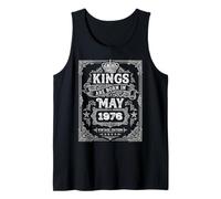 Vintage Kings are Born in May 1976 50th Birthday Men Boys Tank Top