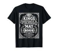 Vintage Kings are Born in May 2003 23rd Birthday Men Boys T-Shirt