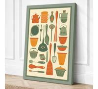 Vintage Kitchen Catalogue Canvas Wall Art Print 18x12 Inch | Ready to Hang, Gallery Wrapped, Fade-Resistant Inks, Securely Packaged, UK Made