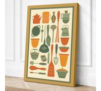 Vintage Kitchen Catalogue Canvas Wall Art Print 18x12 Inch | Ready to Hang, Gallery Wrapped, Fade-Resistant Inks, Securely Packaged, UK Made