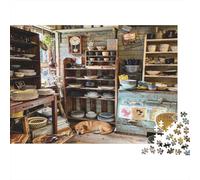 Vintage Kitchen Jigsaw Puzzles 1000 Pieces Recycled Paper Maximalism Adult Jigsaws Developing Children‘s Intelligence Educational Game for Family 38x26cm/1000pcs