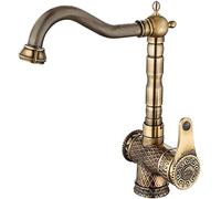 Vintage Kitchen Sink Faucets, All Copper European Kitchen Faucet, Antique Countertop Basin Mixer Tap, Retro Kitchen Faucets, 360 Degree Swivel Sink Faucet, Commercial Faucet for Ki