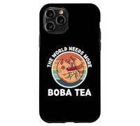 Vintage Kitten Neko The World Needs More Boba Tea Lover Case for iPhone 11 Pro