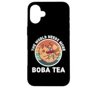 Vintage Kitten Neko The World Needs More Boba Tea Lover Case for iPhone 16 Plus