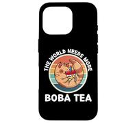 Vintage Kitten Neko The World Needs More Boba Tea Lover Case for iPhone 16 Pro